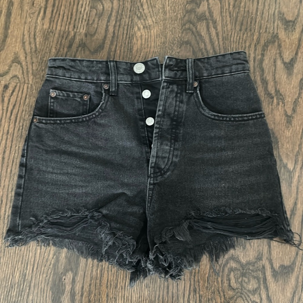 Zara High Rise Jean Shorts